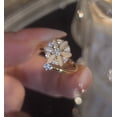 thumbnail image 1 of Women Opal Spinning Flower Ring Copper Zircon Accented Rotating Design Adjustable Finger Jewelry For Her Gifts, 1 of 5