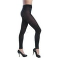 thumbnail image 1 of Women Opaque Control Top Footless Lace Tights, Black - Queen Size - Case of 120, 1 of 1
