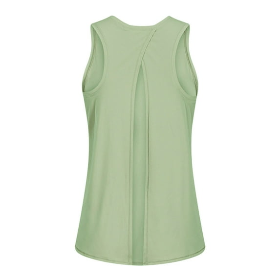 Women Open Back Workout Tops Tie Back Tank Tops Yoga Clothes Dance Wear Gym Shirts Party Holiday Travel Female Clothing