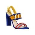 thumbnail image 1 of Women Open Toe Clear PVC Slingback Chunky Heel 18413, 1 of 6