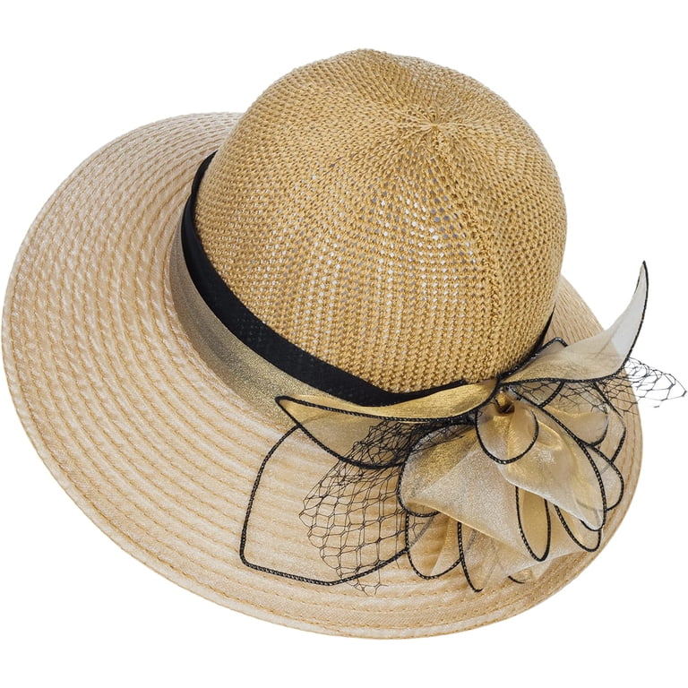 Women Organza Derby Hat - Bridal Wedding Church Tea Party  display picture 1