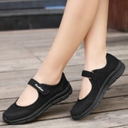 Women Orthopedic Shoes Mary Jane Shoes,Breathable Mesh Lightweight Soft Sole Diabetic Shoes Nurse Shoes Slip On Walking Shoes