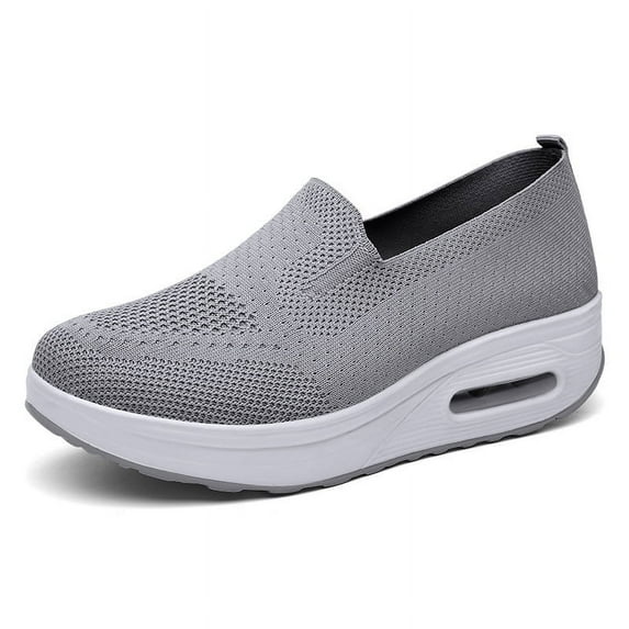 Women Orthopedic Sneakers, Women Orthopedic Mesh Air Cushion Slip-On Platform Non Slip Walking Shoes