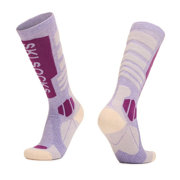 Women Outdoor Ski Socks Merino Wool Cold Weather Socks Thermal Knee High Socks