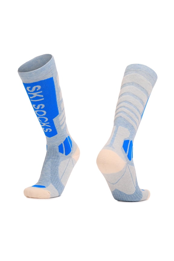 Women Outdoor Ski Socks Merino Wool Cold Weather Socks Thermal Knee High Socks