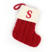 Women Outfits Deals Christmas Letter Printed Stocking Wool Pendant Christmas Decorations Gift Bag Socks,S,One Size