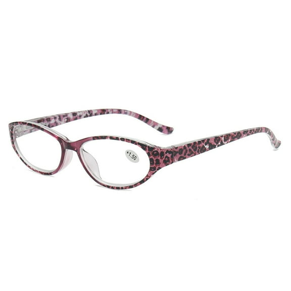 Women Oval Reading Glasses 3.50 Spring Hinge Presbyopic Glasses Lightweight Pink Tortoiseshell Readers +3.50 Strength