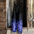 thumbnail image 1 of Women Overalls Color Block Loose Fit Boho Streetwear Rompers Straight Leg Pants Sky Blue XXL, 1 of 4
