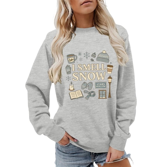 Women Oversize Fall Sweatshirts Funny Graphic Casual Long Sleeve Shirts Fashion Loose Fit Pullover Tops