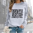 thumbnail image 1 of Women Oversize Sweatshirts Long Sleeve Crewneck Letter Printed Lightweight Loose Sweatshirts Blouse Top Cute Sweatshirt for Women Jogging Outfits Women Set Ladies Athletic Hoodies Athletic Wear, 1 of 6