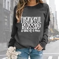 thumbnail image 1 of Women Oversize Sweatshirts Long Sleeve Crewneck Letter Printed Lightweight Loose Sweatshirts Blouse Top Cute Sweatshirt for Women Jogging Outfits Women Set Ladies Athletic Hoodies Athletic Wear, 1 of 6