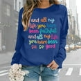 thumbnail image 1 of Women Oversize Sweatshirts Long Sleeve Crewneck Letter Printed Lightweight Loose Sweatshirts Blouse Top Hoodie Top Juniors Oversized Sweatshirts Cold Weather Hoodies Women Lined Hoodies for Women, 1 of 6