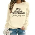 thumbnail image 1 of Women Oversize Sweatshirts Long Sleeve Crewneck Letter Printed Lightweight Loose Sweatshirts Blouse Top, 1 of 2