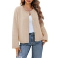thumbnail image 1 of Women Oversized Button Down Cardigan Chunky Knit Long Sleeve Sweater, 1 of 6