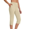 thumbnail image 1 of amlbb Dressy Capri Pants for Women Plus Size High Waist Stretch Womens Golf Capris Pants for Summer with Pockets Work Casual Save to 65% off!, 1 of 8