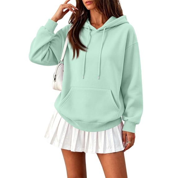 Women Oversized Hoodie Long Sleeve Pullover Sweatshirt with Front Pocket Drawstring