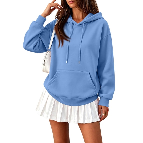 Women Oversized Hoodie Long Sleeve Pullover Sweatshirt with Front Pocket Drawstring
