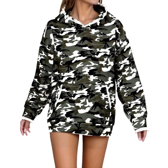 Women Oversized Hoodies 2025 Trendy Lace Trimmed Floral Print Long Sleeve Sweatshirts with Pocket Casual Relaxed Fit Pullover Tops