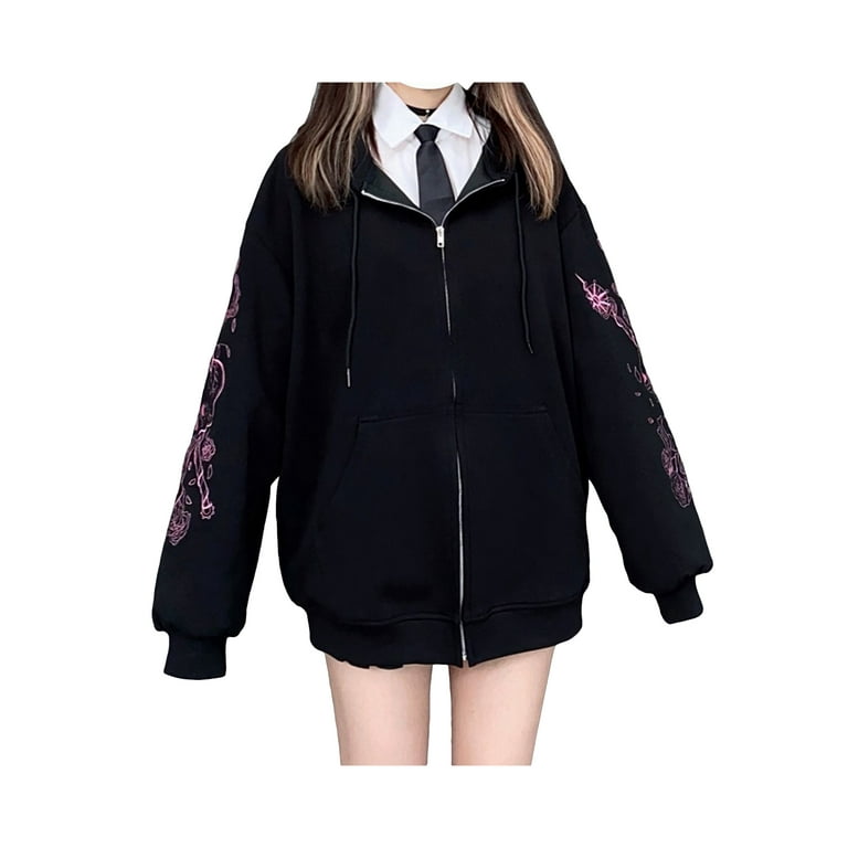 Women Sports Jacket Full Zip - Black