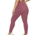 thumbnail image 1 of BLTIBY Womens Yoga Pants Solid Color Spring Fall Plus Size Skinny Leggings Work Office Slim Fit Fashion Casual Exercise Bottom Pant 2025 Pink XXL, 1 of 5