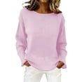 thumbnail image 1 of Women Oversized Sheer Mesh Knit Sweater Tops，Lightweight Summer Loose Long Sleeve Pullover Shirt Beach, 1 of 1