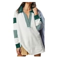 thumbnail image 1 of Women Oversized Shirt Contrast Colors Long Sleeve Lapel Collar Tops Streetwear Aesthetic Clothes, 1 of 2