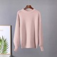 thumbnail image 1 of Women Oversized Sweaters, Loose Lantern Long Sleeve Fall Crewneck Casual Soft Knit Loungewear Fashion Pullover Blouse Tops One Size, 1 of 6