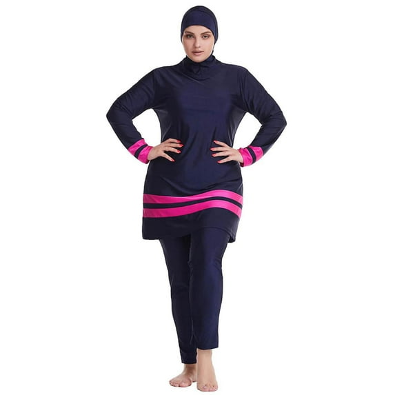Women Oversized Swimsuit Conservative Swimsuit Long Sleeve Trousers Swim Cap Three Piece Swimsuit Shirts for Men Silk Hijab Swimsuits for Girls Ocean Womens Swimwear Womens Swimsuits with Shorts
