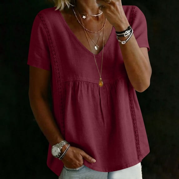 Women Oversized T Shirts Short Sleeve Summer Casual Loose Tops Basic Tee Trendy Boluse