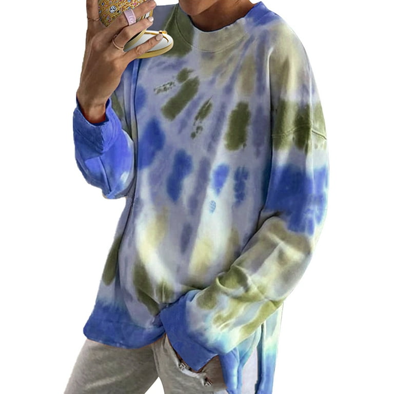 Ladies tie dye jumper on sale