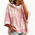 thumbnail image 1 of Women Oversized Tunic Drawstring Sweaters Fall Slouchy 3/4 Sleeve Soft and Comfort Casual Pullover, 5XL, 1 of 3