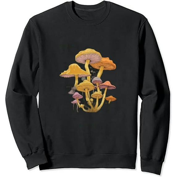 Women Oversized Y2k Sweatshirt Long Sleeve Crewneck Mushroom Graphic Fall Tops Trendy Plus Size Pullover Comfy Shirts