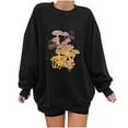 thumbnail image 1 of Women Oversized Y2k Sweatshirt Long Sleeve Crewneck Mushroom Graphic Tops Trendy Plus Size Pullover Comfy Shirts, 1 of 5