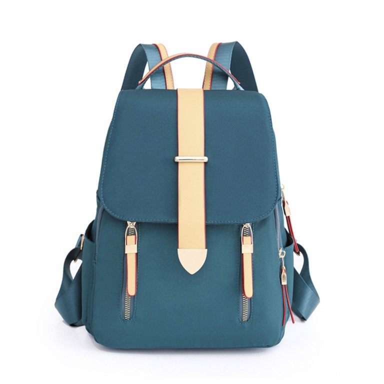 Women Oxford Cloth Backpack Teens Color-Block Backpack  display picture 2