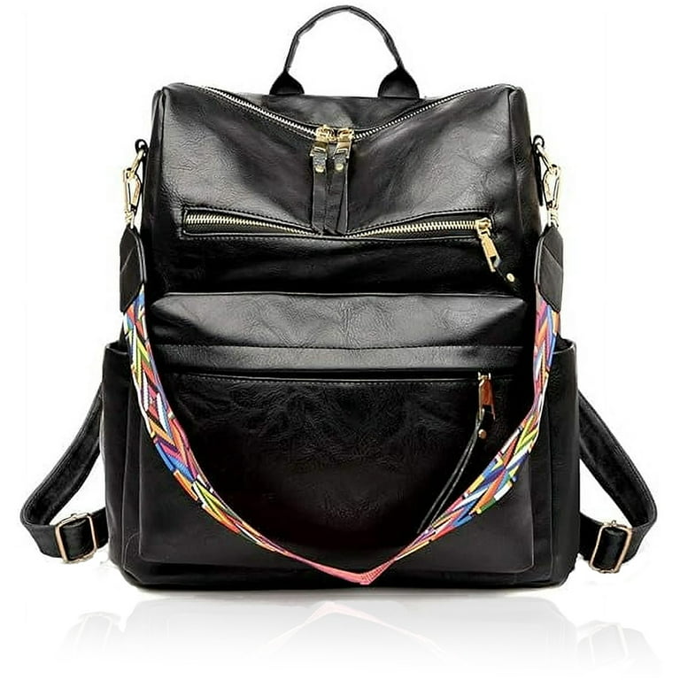 Women PU Leather Backpack Purse Convertible Ladies Fashion 