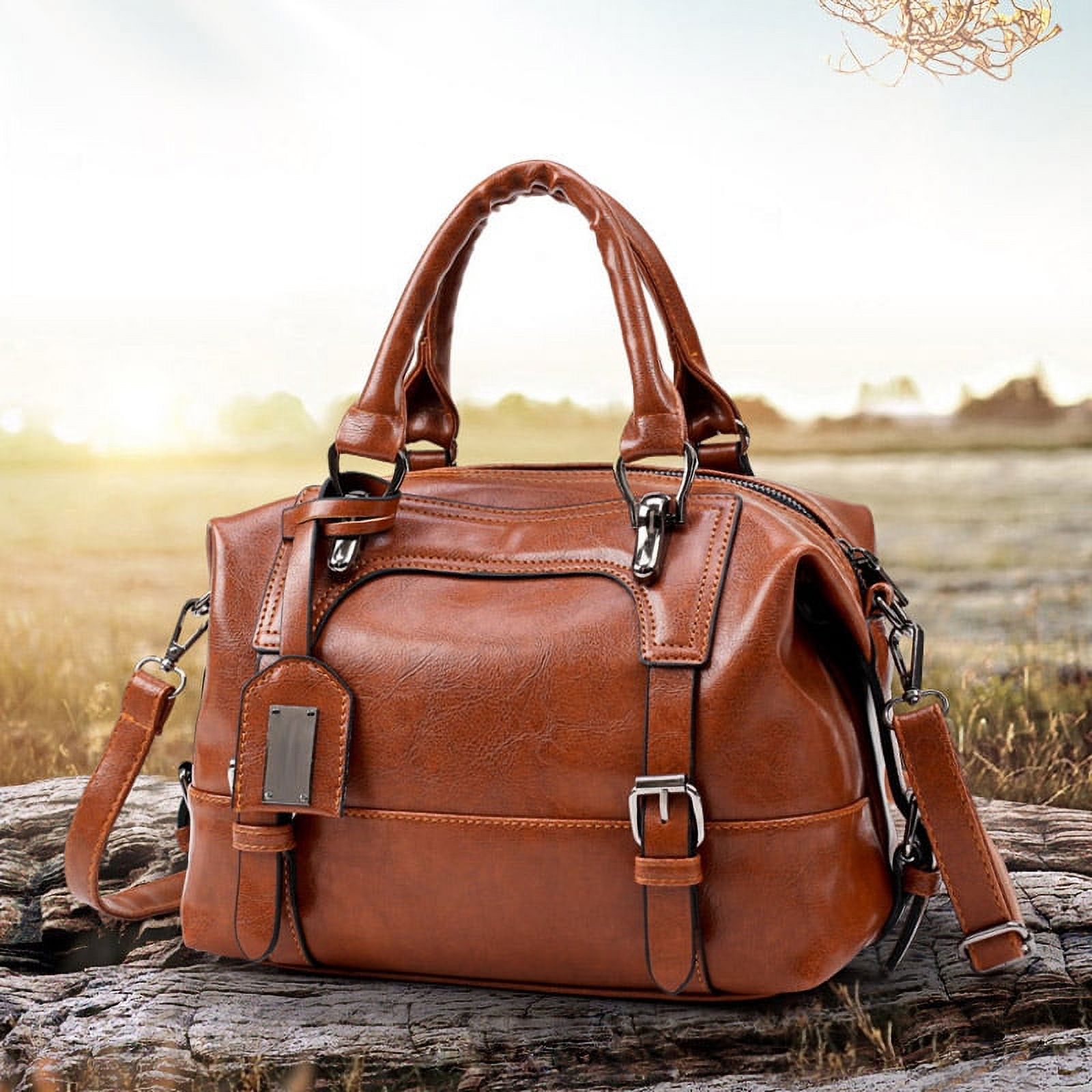 Women PU Leather Handbags Ladies Large Soft Shoulder Bags Crossbody Bag