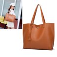 Women PULeather Large Capacity Handbags Shoulder Bag Ladies Tote Purse