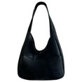 thumbnail image 1 of Women PU Leather Shoulder Bag Large Capacity Retro Tote Handbag Daily Dating Bag, 1 of 2