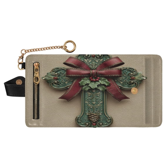 Women PU Leather Wallet RFID Blocking Magnetic Snap Multi Card Slots ...