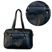Women PU Shoulder Bag Cute Ita Bag Japanese Handbag Messengers Bag Large Capacity School Bag Animes Heart Crossbody Bag