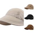 thumbnail image 1 of Women Packable Wide Brim Summer Hat Floppy Visor Foldable for Travel Beach Outdoor Reversible Bucket Hat, 1 of 7