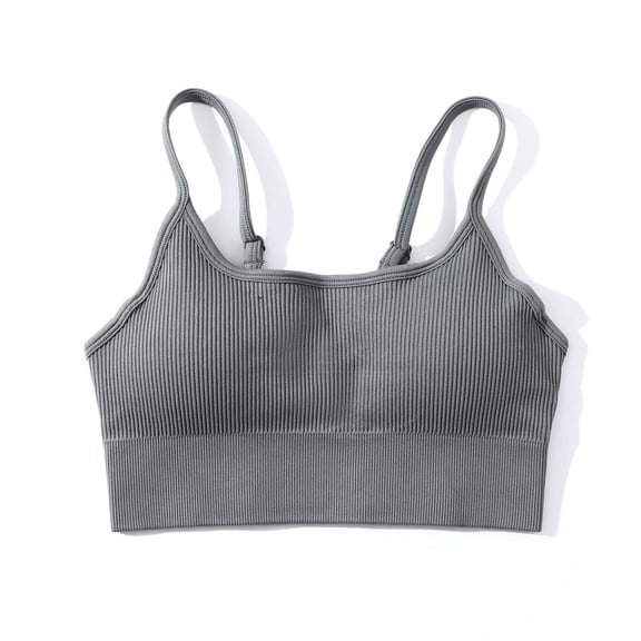 Women Padded Yoga Bra Fitness Gym Crop Top Seamless Yoga Top Workout Bras
