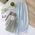 thumbnail image 1 of Women Pajama Pants Winter Women's Lounge Cozy Thickened Velvet Striped Sleeping Pants Comfy Pajamas Warm Pants, 1 of 4