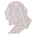 thumbnail image 1 of Women Pajama Sets Casual Long Sleeve Long Pants Loungewear Fall Outfit,Red,XL, 1 of 3