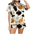 thumbnail image 1 of Women Pajama Sets Casual Printed Sleepwear for Ladies featuring Comfortable Shorts and Top Design, 1 of 6