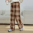 thumbnail image 1 of Women Pajamas Pajama Pants Women Soft Sleepwear for Women Men's and Women's Winter Thick Checkered Home Can Wear Sleeping Pants Outside, 1 of 5