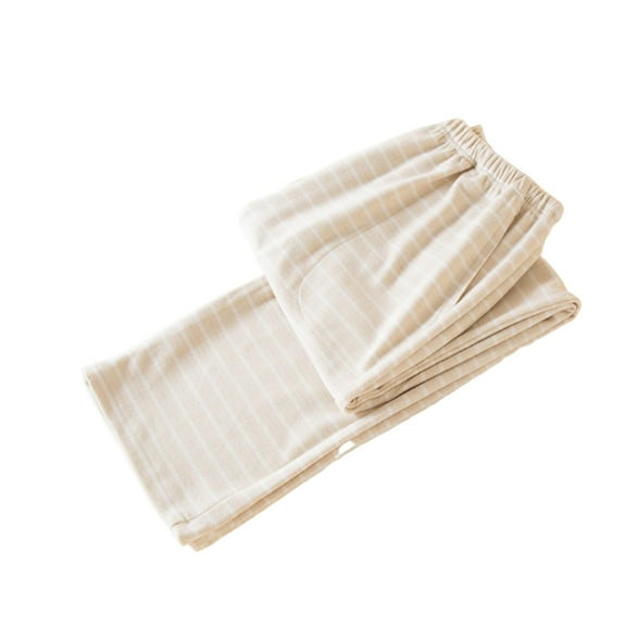 Women Pajamas Pants Soft Velvet Solid Color Straight Leg Pant High Waist Velour Lounge Trousers With Pockets Beige XXL