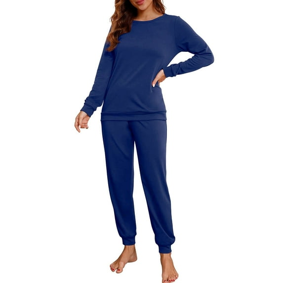 Women Pajamas Set Button Down Sleepwear Short Sleeve Nightwear with Long Pants Soft Pjs Set with Pockets