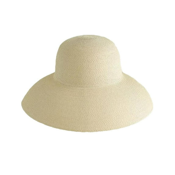 Women Panama Straw Hat Hepburn Style Wide Brim Sun 50+ Fedora✨s UPF Caps I0T0