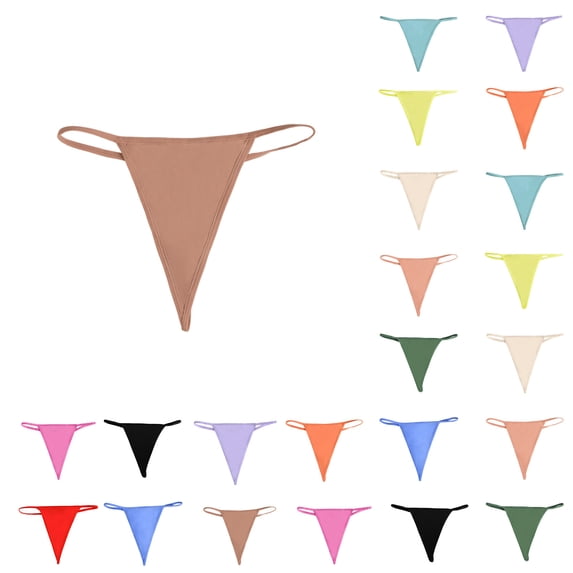 Women Panties Breathable Seamless G String Panties Comfort Everyday Wear Woman Underwear Brick Red S